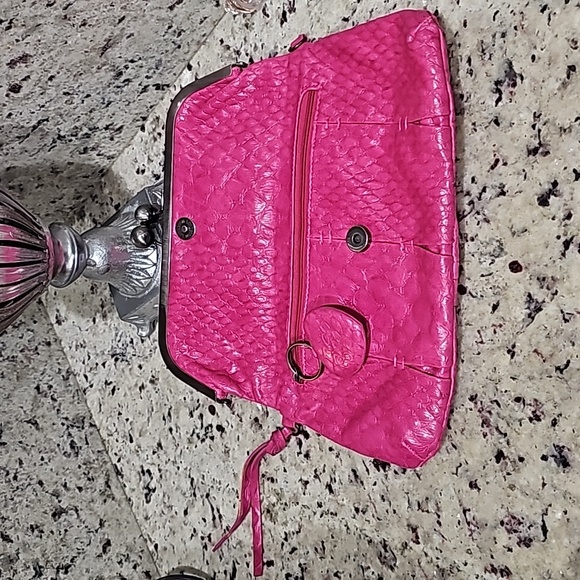 Jessica Simpson pink clutch 12x6 inches - Picture 5 of 9